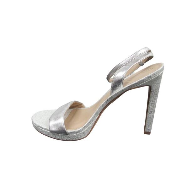 Sam Edelman Women Size 10 Silver Open Toe Jade Heels - Picture 5 of 7